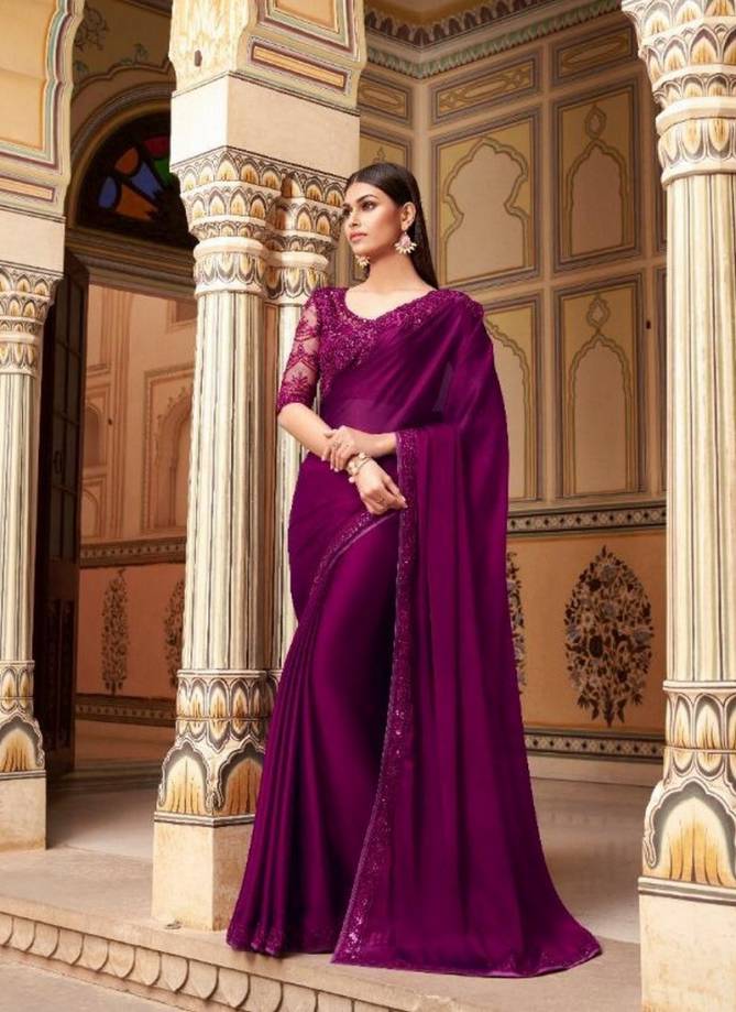 ANMOL ELEGANCE VOL-12 Latest Fancy Designer Party Wear Two Tone Silk Heavy Embroidery Work Saree Collection